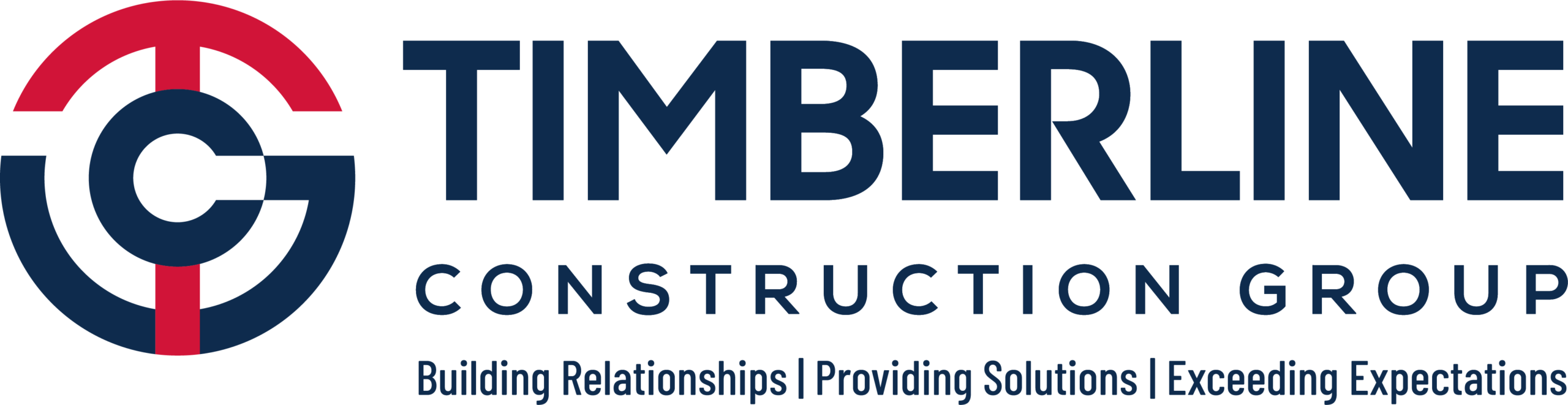 Timberline Construction Logo Mark + Tagline 2C